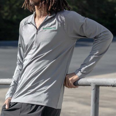 Adidas - Shoulder Stripe Quarter-Zip Pullover